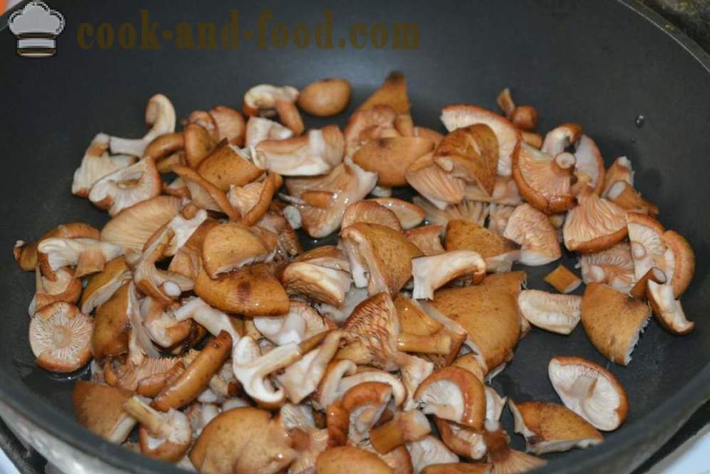 Carne de porco cozida no forno com cogumelos e queijo - como porco assado no forno, com um passo a passo fotos de receitas