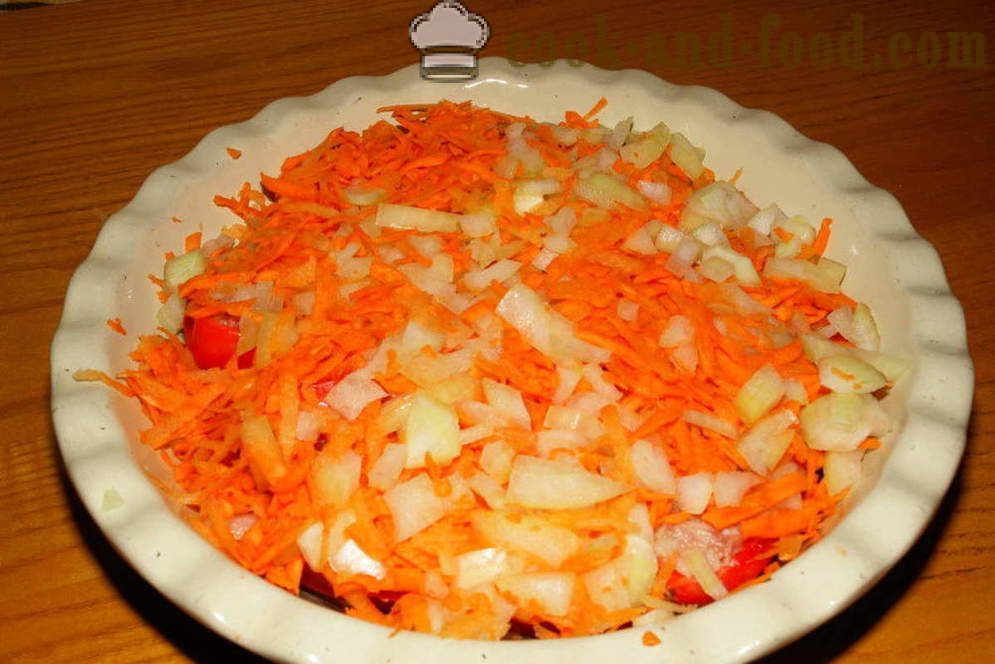 Pimentos recheados alimentares assados ​​no forno - como cozinhar pimentos recheados com carne e arroz, com um passo a passo fotos de receitas