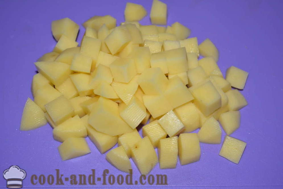 Sopa do queijo com queijo derretido, macarrão e salsicha - como cozinhar sopa de queijo com queijo processado, um passo a passo fotos de receitas