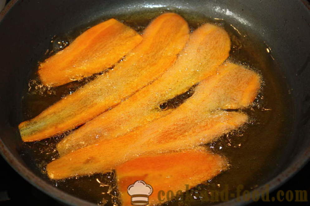 Rolo de frango recheado com legumes no forno - Como preparar rolo de filé de frango, fotos passo a passo receita