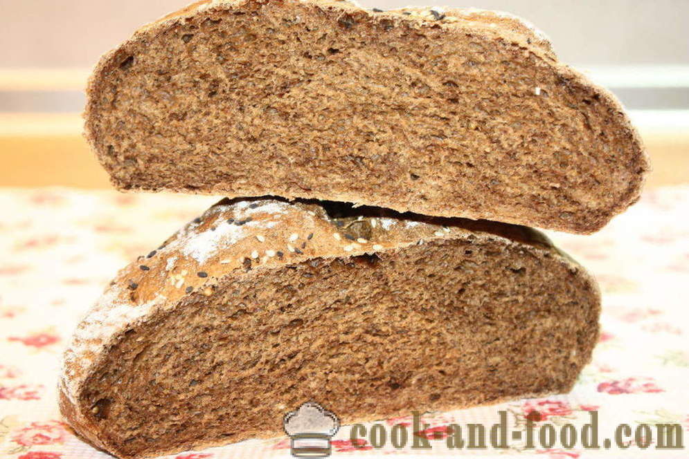Receita de pão de centeio no forno - como cozer pão de centeio em casa, passo a passo fotos de receitas