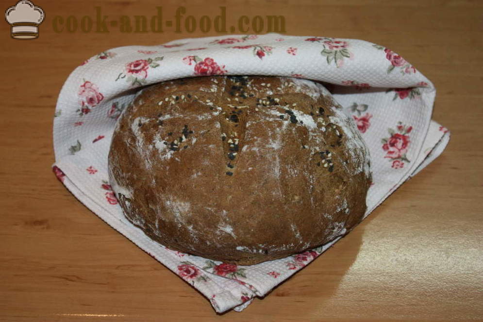 Receita de pão de centeio no forno - como cozer pão de centeio em casa, passo a passo fotos de receitas