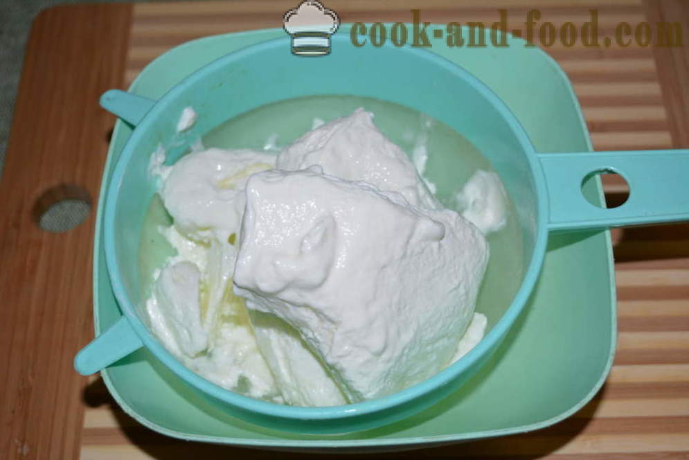 Queijo cottage de iogurte congelado - como fazer queijo do iogurte loja em casa, passo a passo fotos de receitas