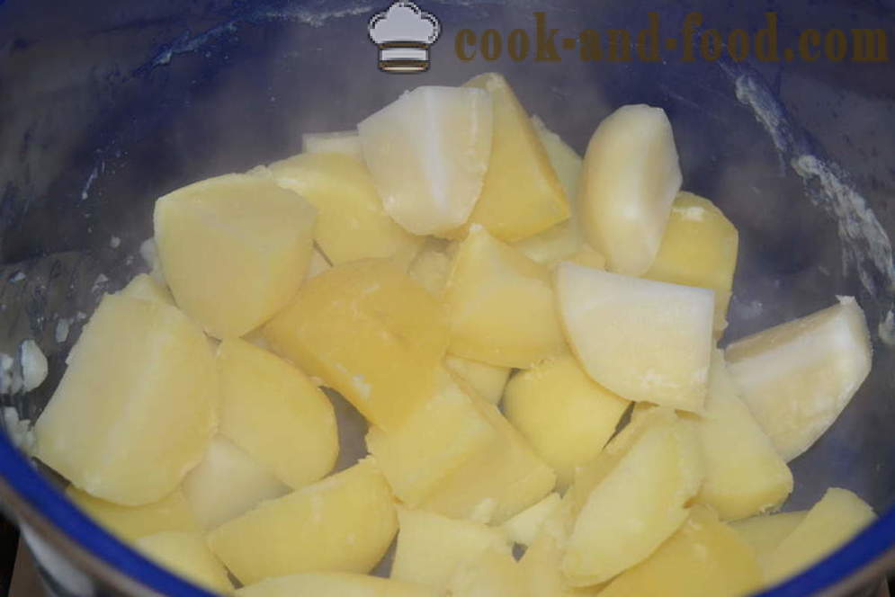 Purê de batatas com leite e manteiga sem grumos - como cozinhar um delicioso purê de batatas, um passo a passo fotos de receitas