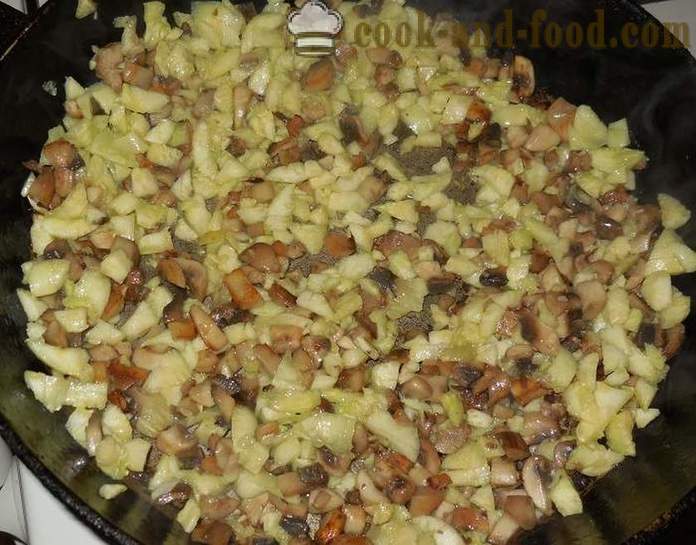 Courgettes cozido no forno com carne picada: Arroz com cogumelos e queijo - Como cozinhar abobrinha recheada ao forno, com um passo a passo fotos de receitas
