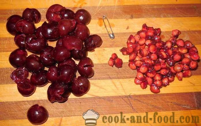 Bolinhos macios com uma cereja no soro ou kefir - uma receita como cozinhar bolinhos com cerejas, passo a passo com fotos