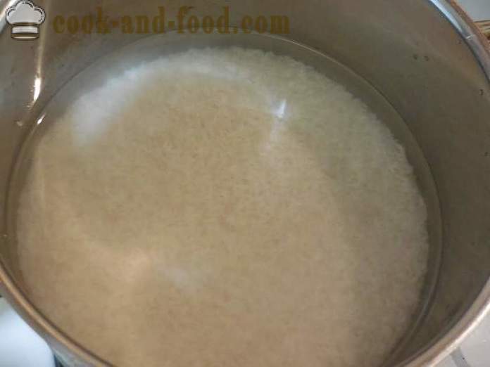 Como cozinhar enfeite arroz crocante em uma panela corretamente - como preparar o arroz na água - um passo a passo fotos de receitas