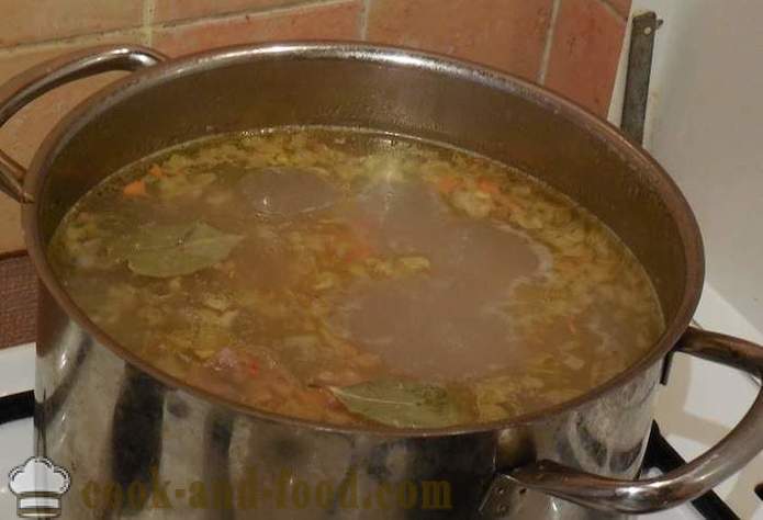 Sopa com almôndegas de carne picada e sêmola - como cozinhar sopa com almôndegas - um passo a passo fotos de receitas