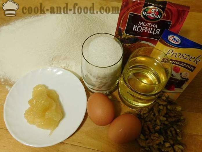 Biscoitos do mel com canela e nozes em uma pressa - receita com fotos, passo a passo como fazer bolinhos de mel