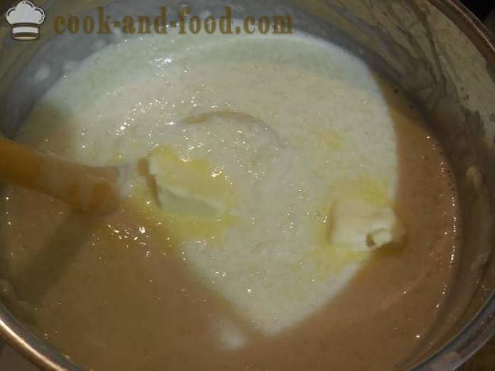 Mingau de arroz delicioso com leite e água em uma panela: Líquido e clássica (grosso) - um passo a receita passo com fotos como cozinhar mingau de arroz com leite