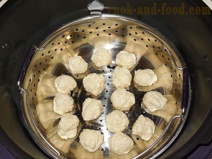 Bolinhos preguiçosos de queijo cottage em multivarka - receita com as fotos - passo a passo, como fazer bolinhos preguiçosos vapor