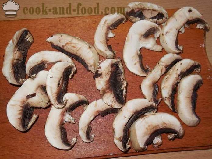Caçarola vegetal com cogumelos e batatas em multivarka - Como cozinhar caçarola vegetal - receita com as fotos - passo a passo