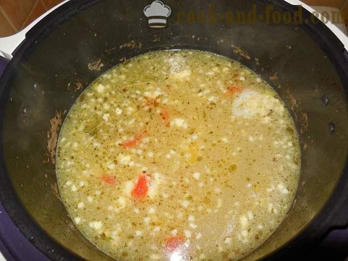 Sopa de legumes deliciosa com carne em multivarka - um passo a receita passo com fotos como cozinhar sopa de legumes com ervilhas congeladas e feijão verde