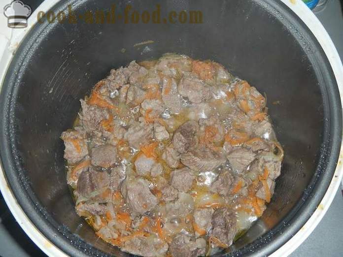 Goulash de porco delicioso em multivarka molho ou carne de porco - um passo a receita passo com fotos Como cozinhar carne de porco goulash