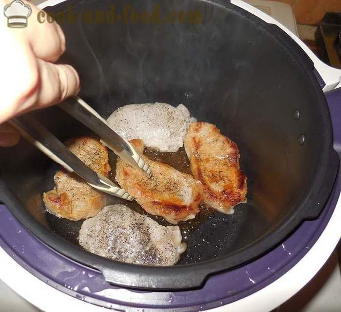 Bife de porco suculento com cebola - como cozinhar um delicioso bife na multivarka - um passo a passo fotos de receitas