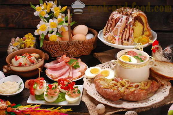 Tradições culinárias e costumes de Páscoa - mesa de Páscoa na tradição eslava ortodoxa