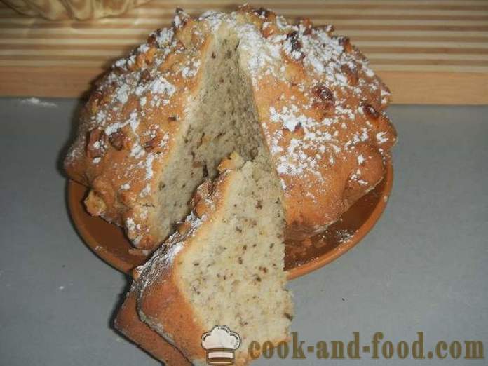 Simples noz cupcake em kefir - como cozinhar um bolo em casa, passo a passo receita com as fotos.