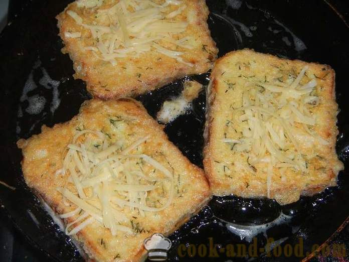 Torradas de pão branco com um ovo: doce, sal e alho. Como fazer deliciosos croutons em uma frigideira - um passo a receita passo com fotos.