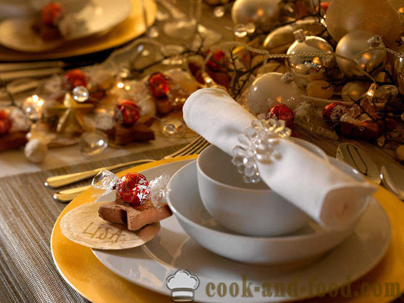 Decoração de ano novo da mesa, como decorar a mesa de Natal para 2015 Sheep (com fotos).