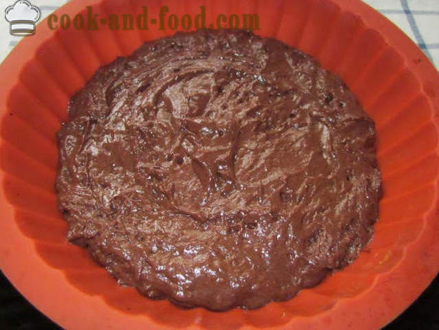 Pão de ló de chocolate com kefir, uma receita simples - como fazer um bolo com kefir sem ovos (fotos receita)