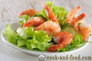 Deliciosa salada com camarão e abacate - receita com as fotos, passo a passo, fácil, fácil ... Marinha