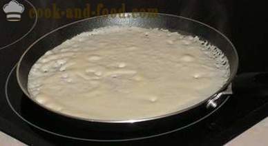 Como cozinhar panquecas com leite não é normal, e fina e delicioso, receita massa para panquecas, passo a passo, com fotos, vídeo