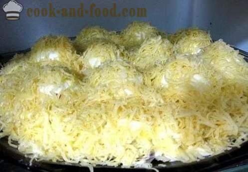 Ovos recheados com queijo e alho - pratos frios, a receita com uma foto