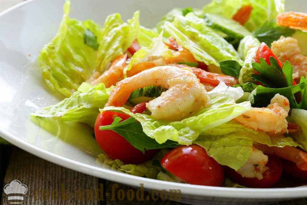 Receita: Vitamina salada com legumes, camarão e frutos do mar